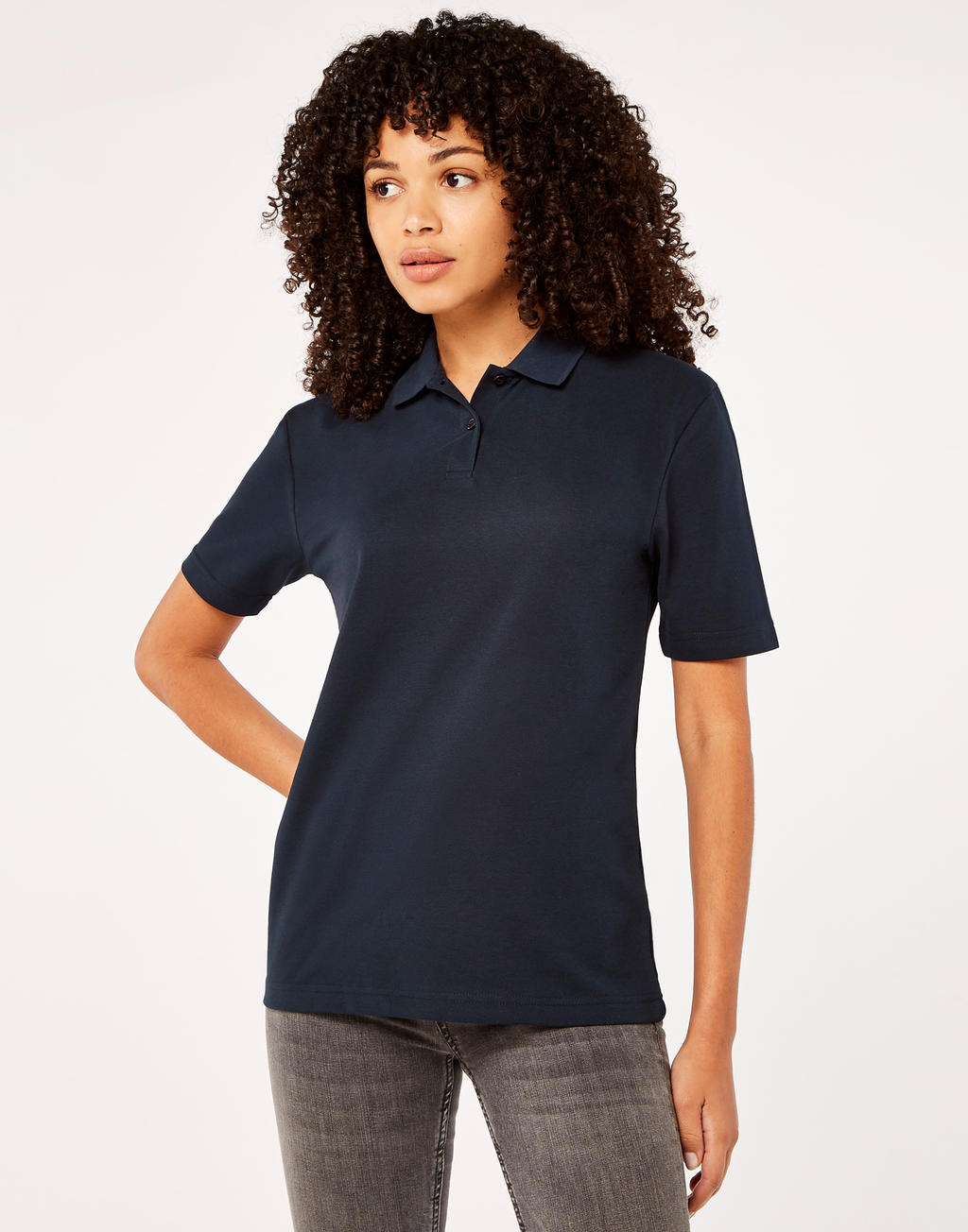  Women's Regular Fit Workforce Polo in Farbe White