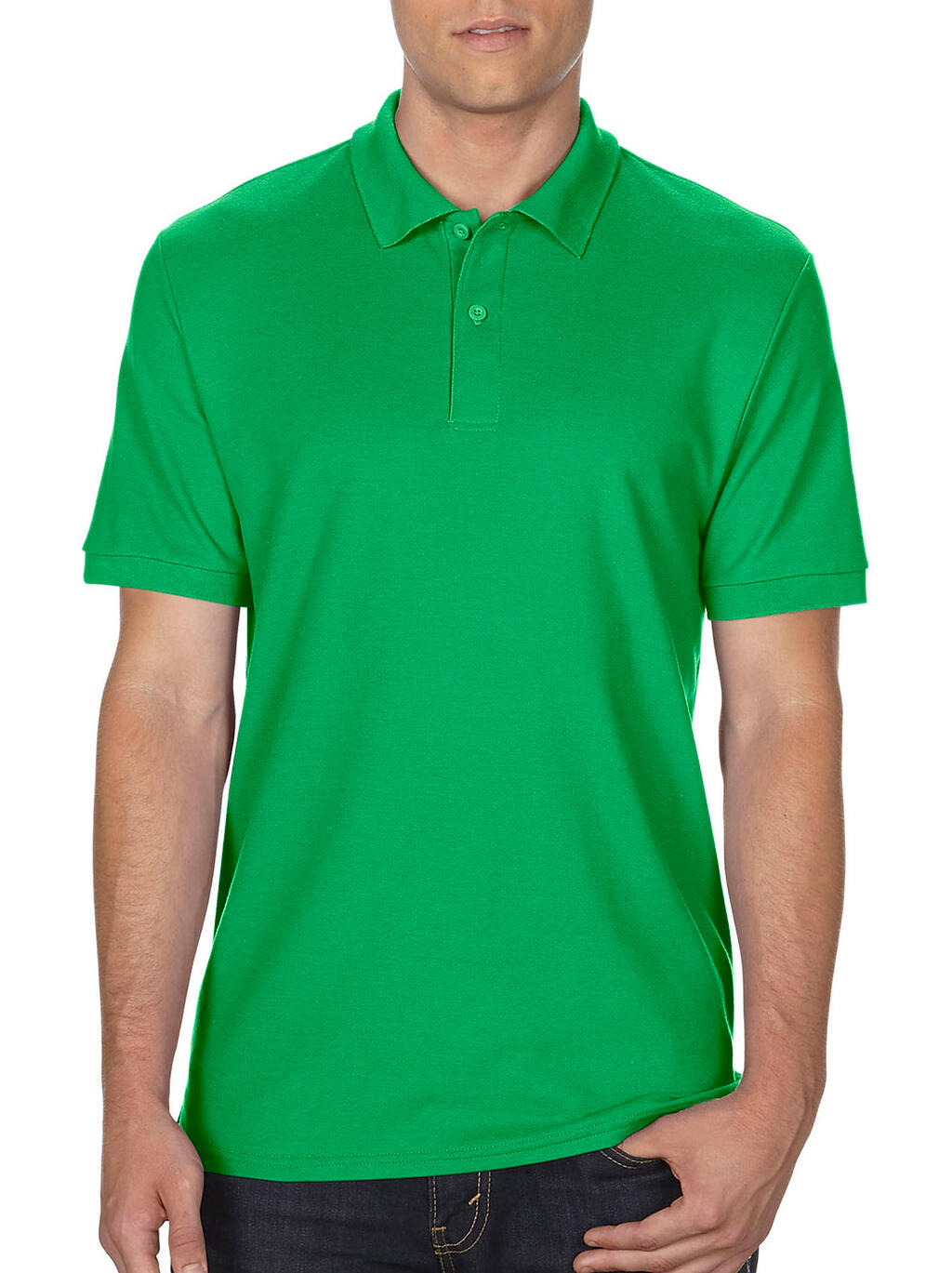  DryBlend® Double Piqué Polo in Farbe Irish Green