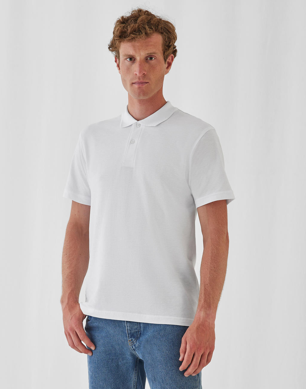  ID.001 Piqué Polo Shirt in Farbe White