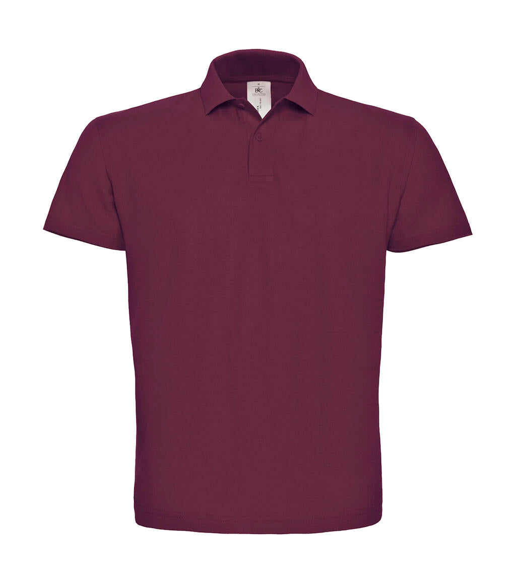  ID.001 Piqué Polo Shirt in Farbe Wine