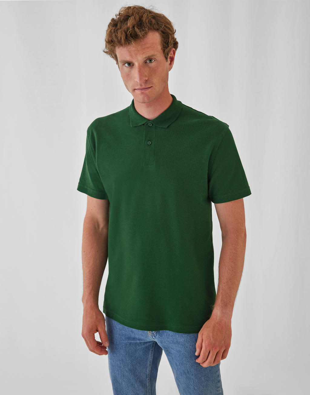  ID.001 Piqué Polo Shirt in Farbe White