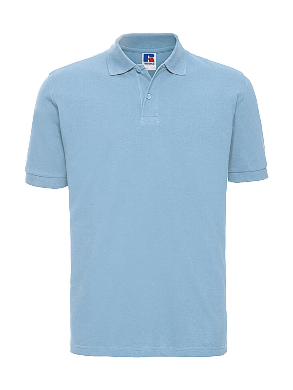  Men's Classic Cotton Polo in Farbe Sky