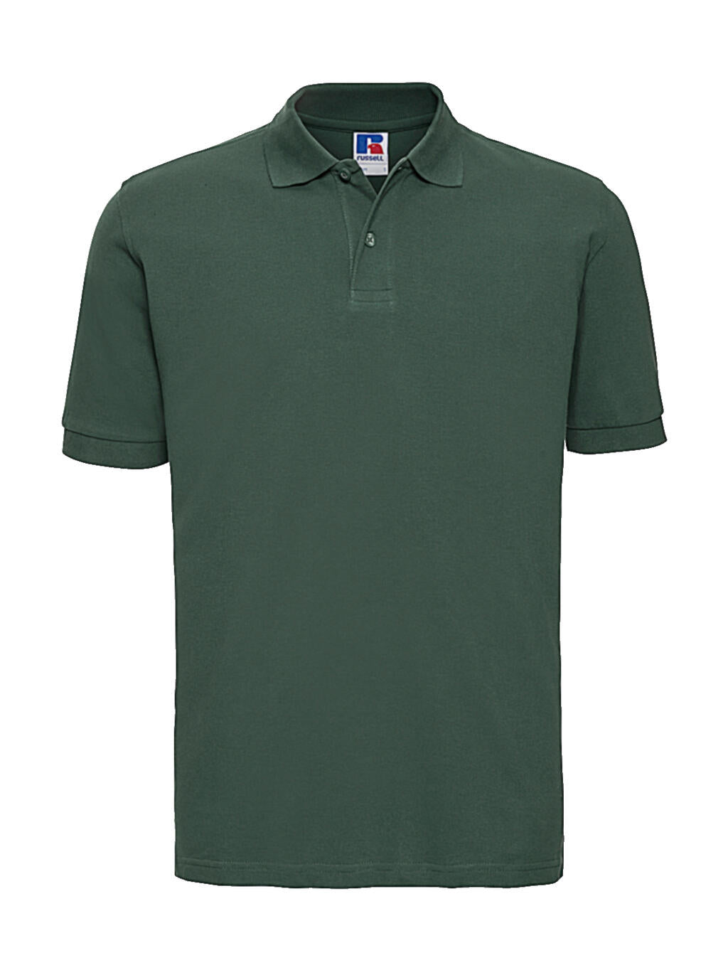  Men's Classic Cotton Polo in Farbe Bottle Green