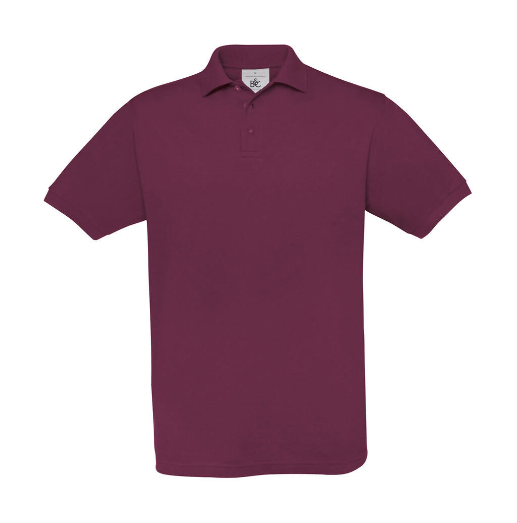  Safran Piqué Polo in Farbe Burgundy