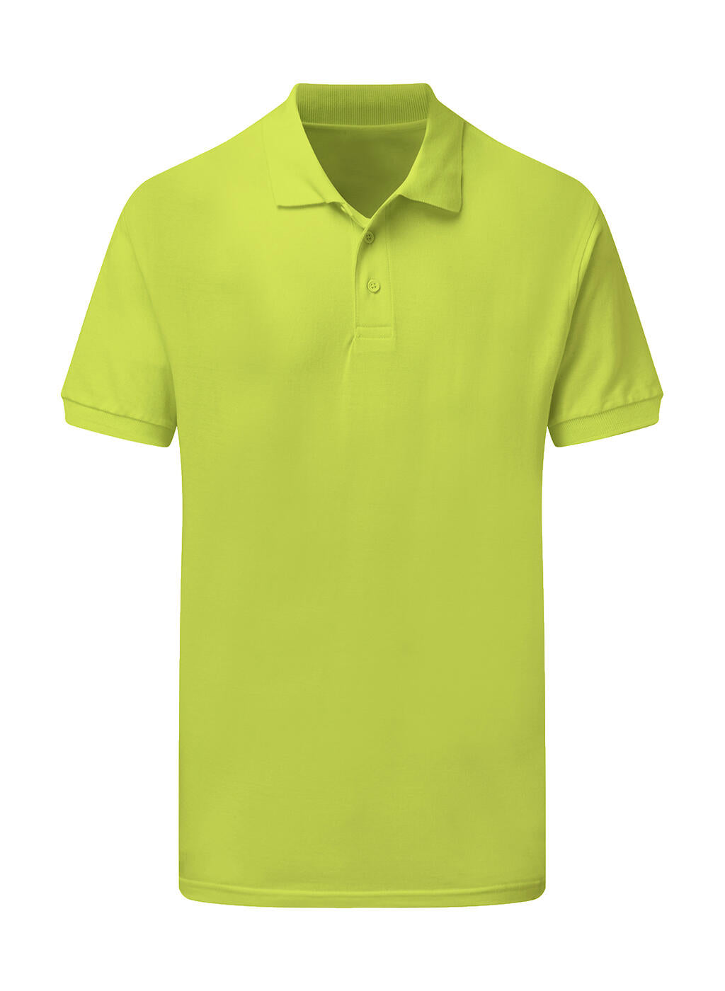  Men's Cotton Polo in Farbe Lime