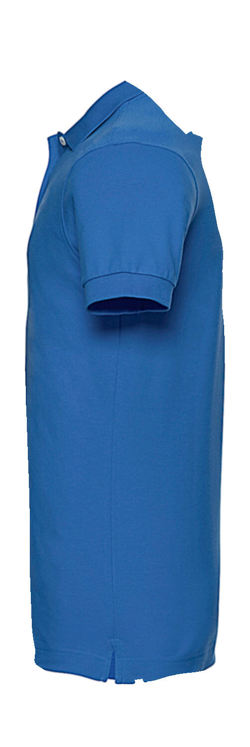  Men's Fitted Stretch Polo in Farbe White