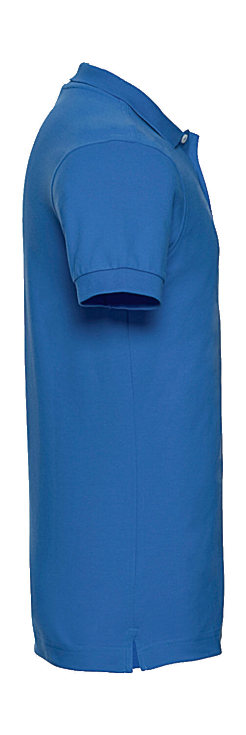  Men's Fitted Stretch Polo in Farbe White