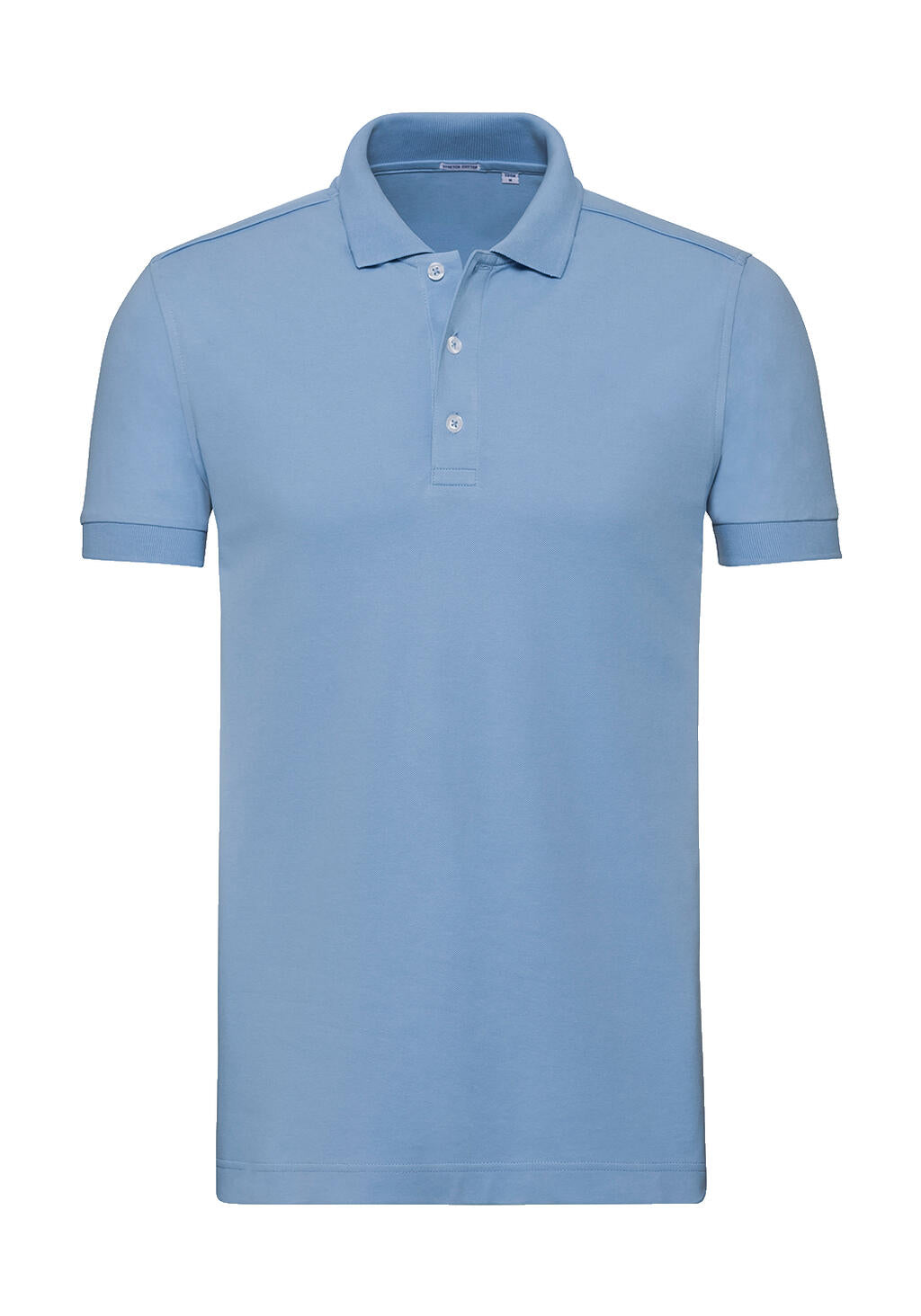  Men's Fitted Stretch Polo in Farbe Sky