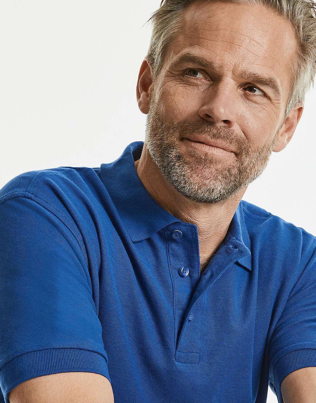  Men's Ultimate Cotton Polo in Farbe White