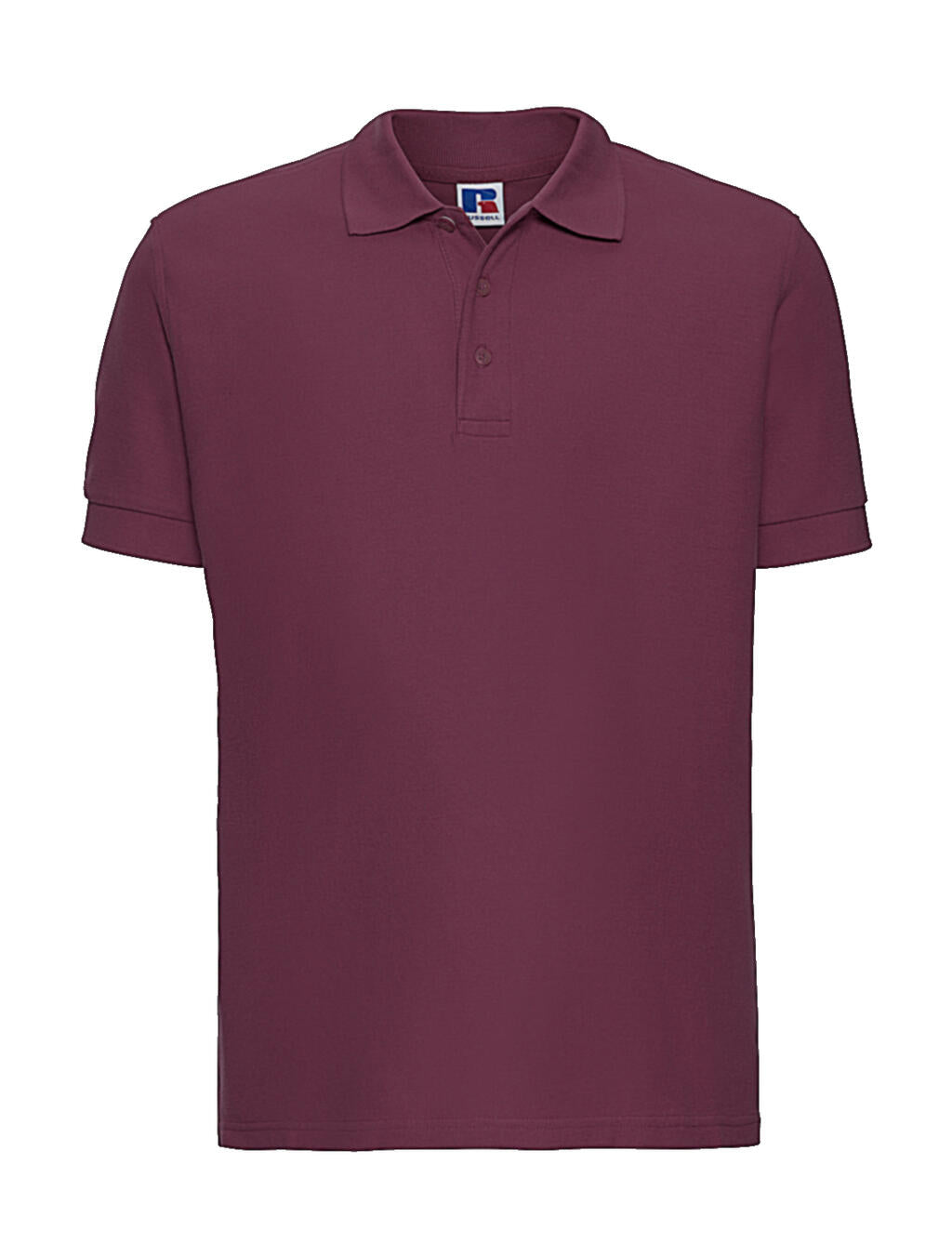  Men's Ultimate Cotton Polo in Farbe Burgundy