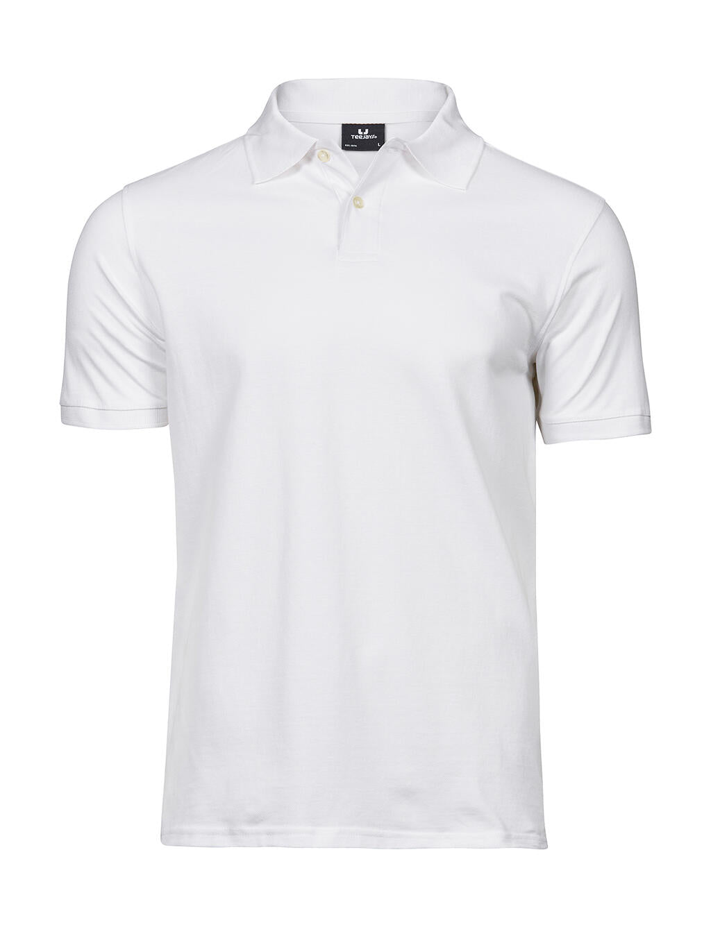  Heavy Polo Piqué in Farbe White