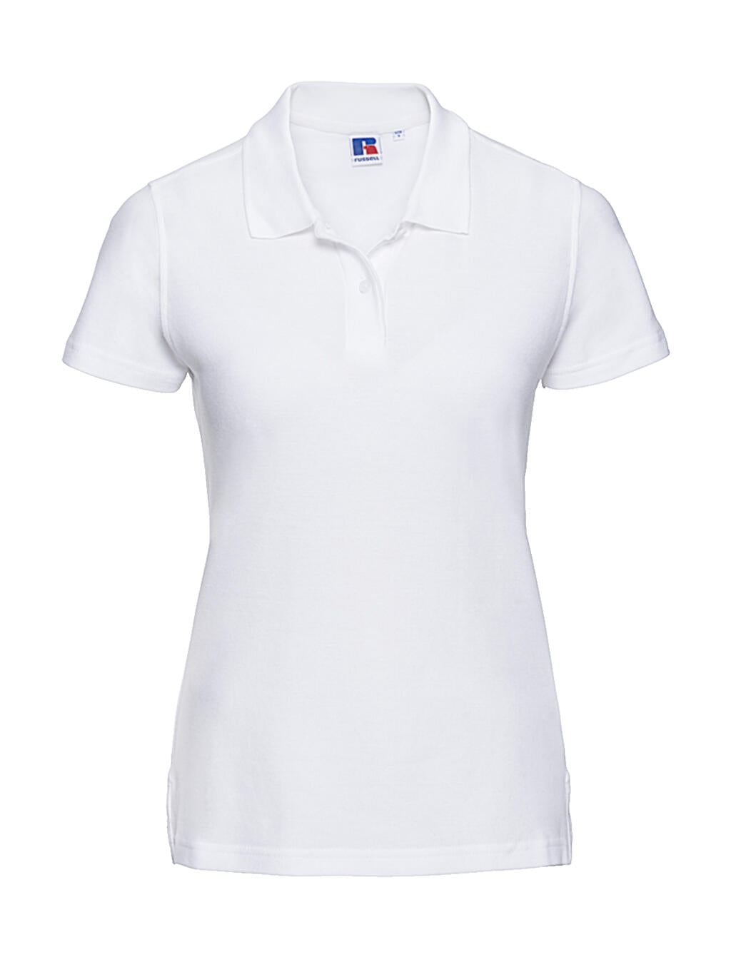  Ladies' Ultimate Cotton Polo in Farbe White