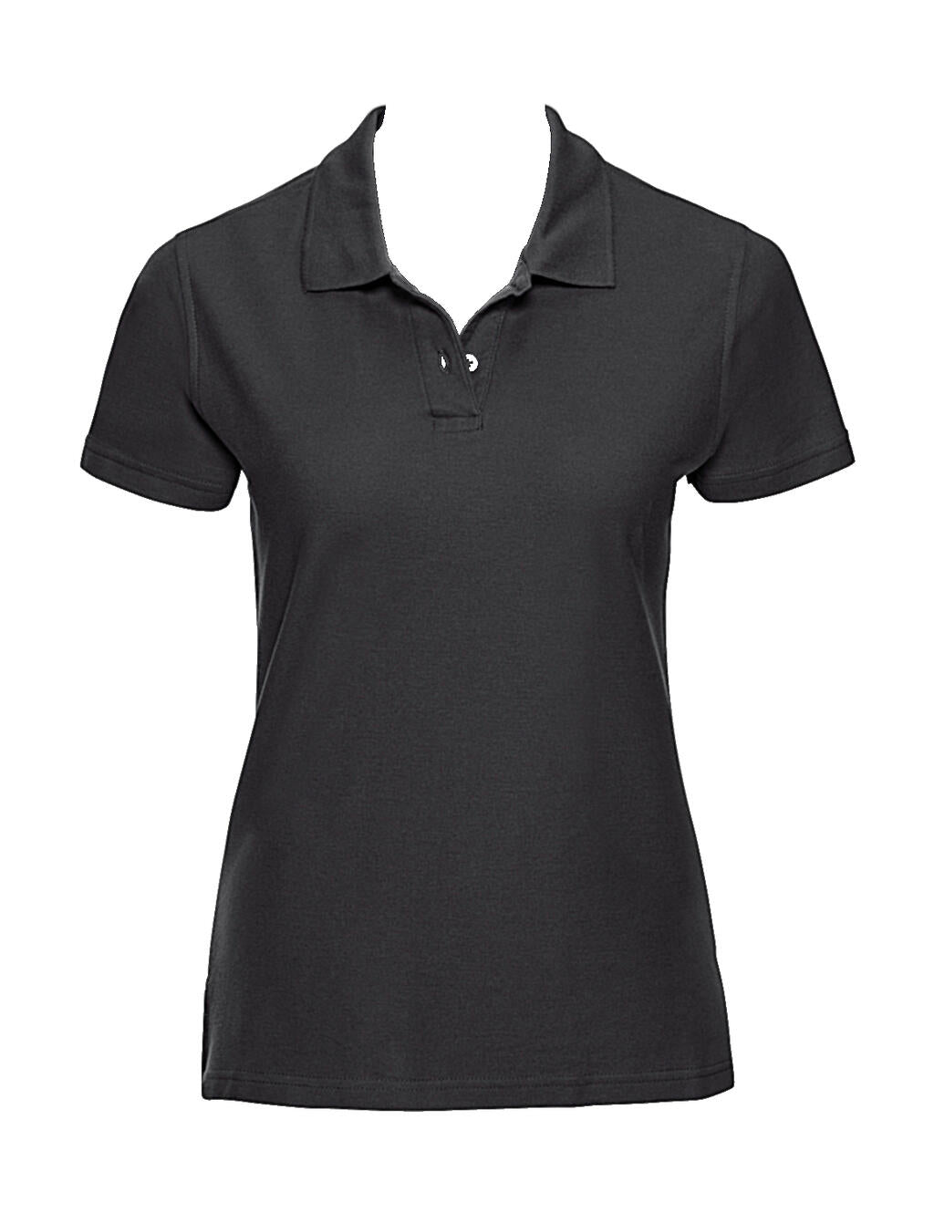  Ladies' Ultimate Cotton Polo in Farbe Black
