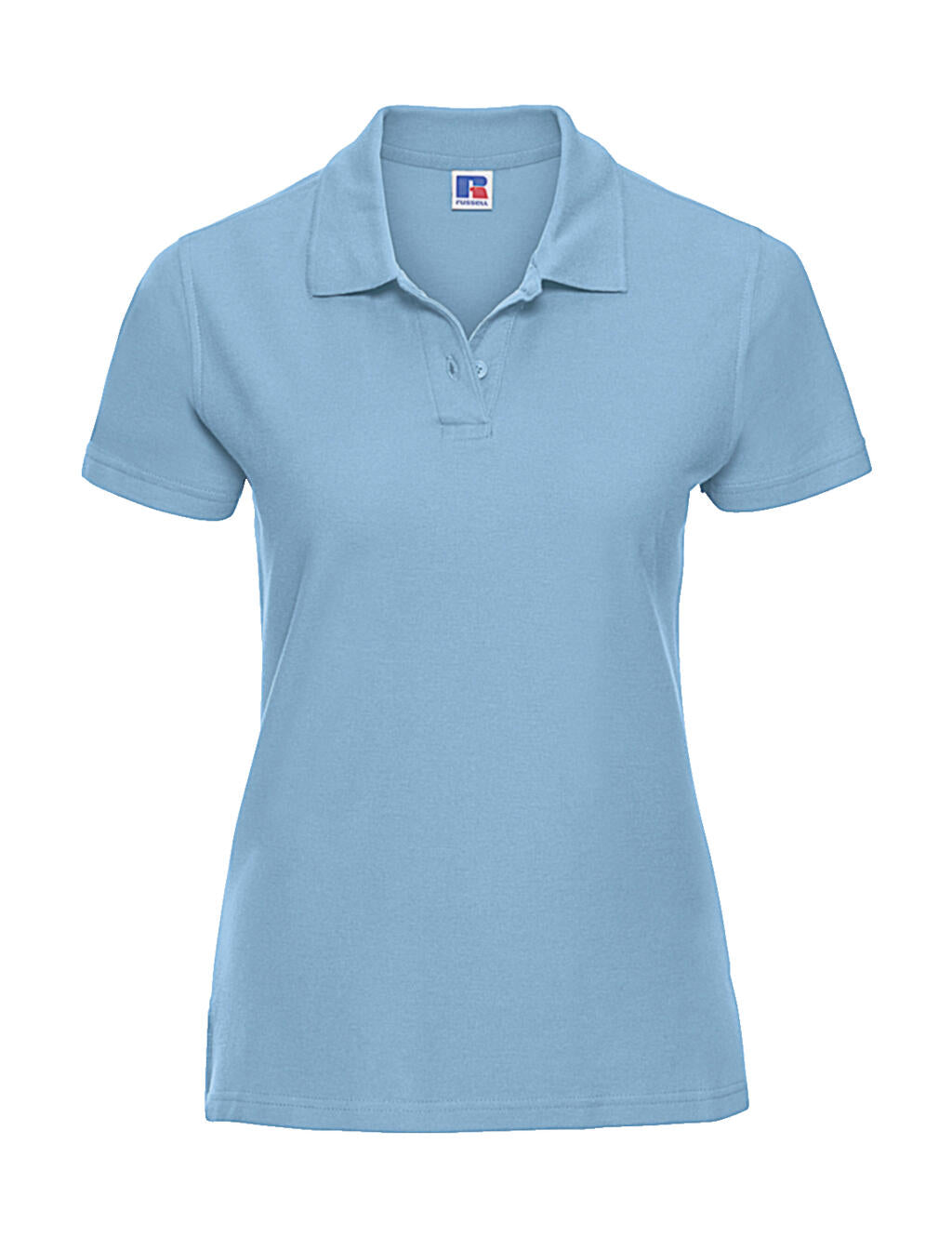  Ladies' Ultimate Cotton Polo in Farbe Sky