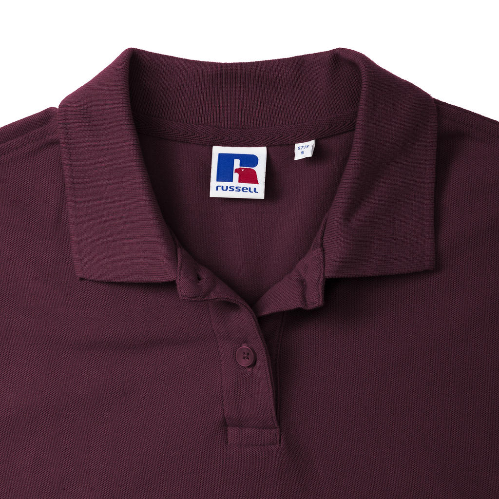  Ladies' Ultimate Cotton Polo in Farbe White