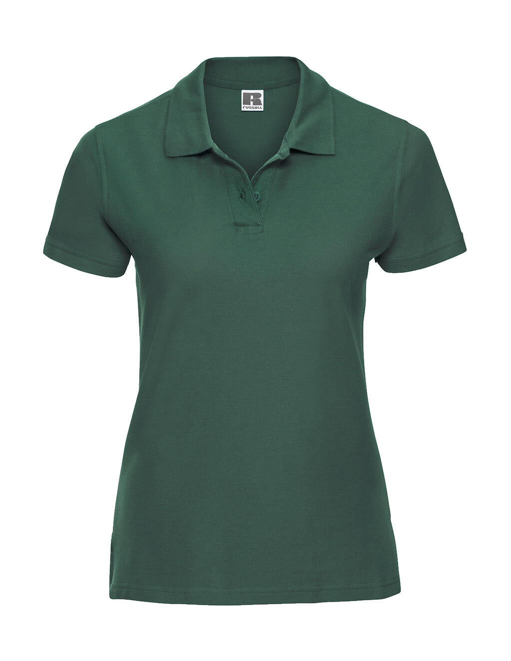  Ladies' Ultimate Cotton Polo in Farbe Bottle Green