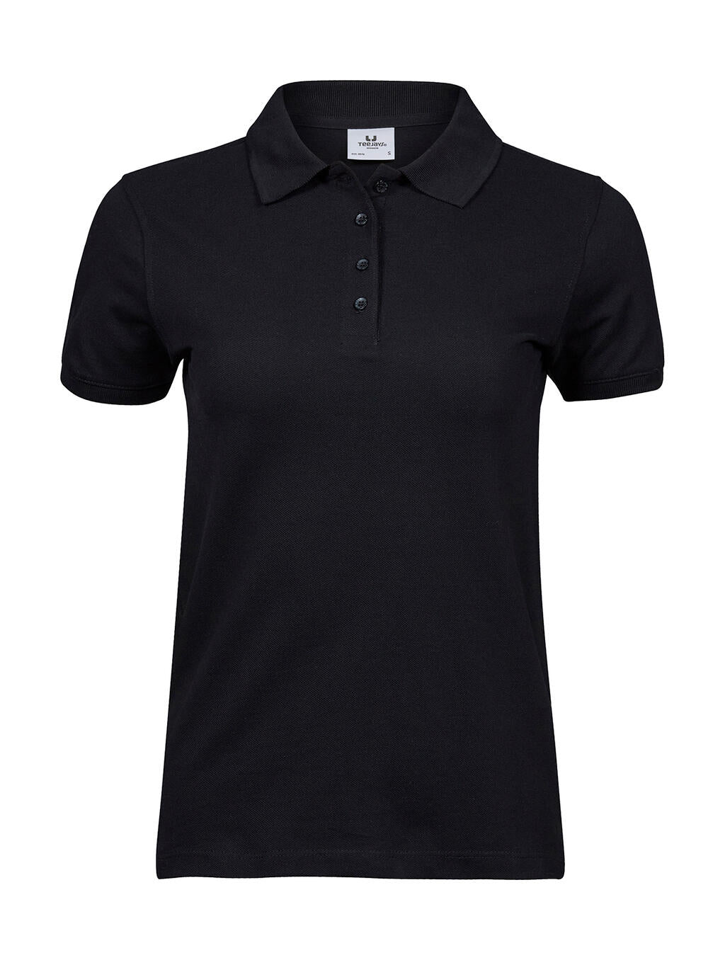  Ladies' Heavy Polo Piqué in Farbe Black