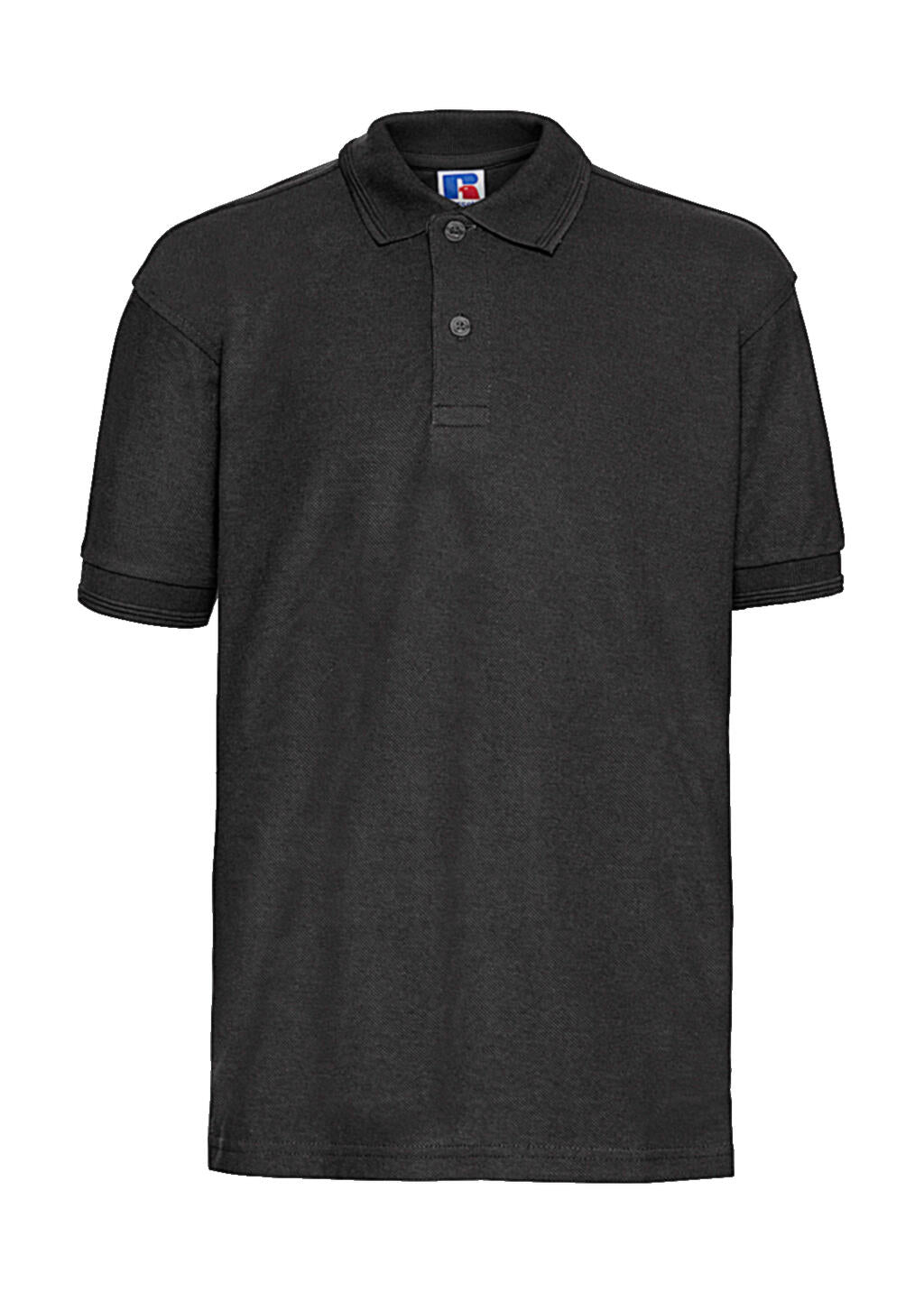  Kids' Hardwearing Polycotton Polo in Farbe Black