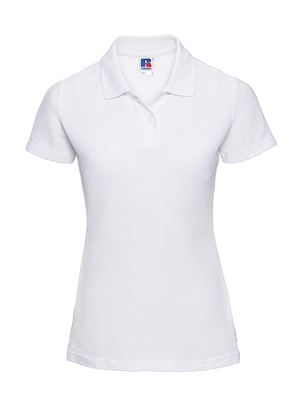  Ladies' Classic Polycotton Polo in Farbe White