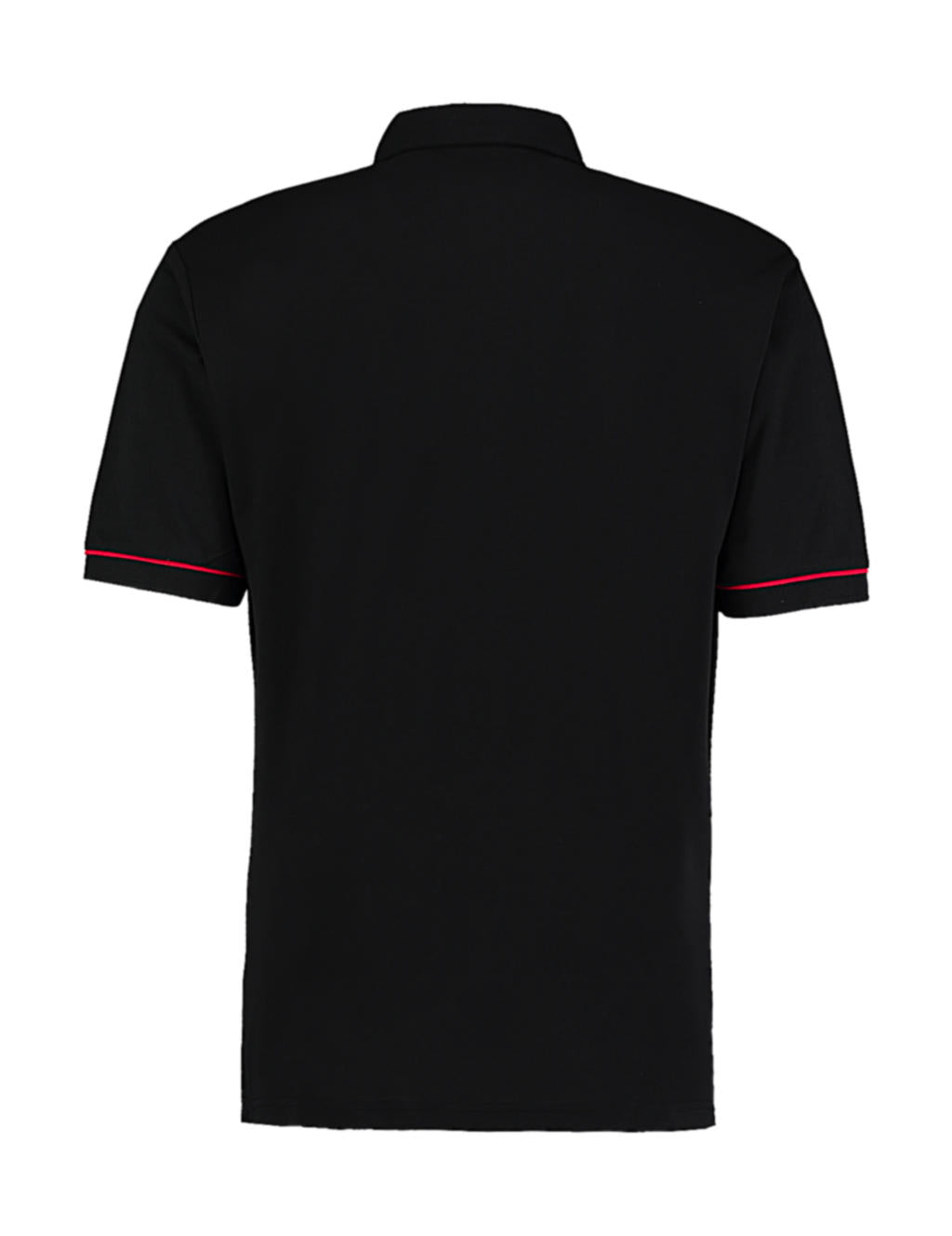  Classic Fit Button Down Contrast Polo Shirt in Farbe Black/White