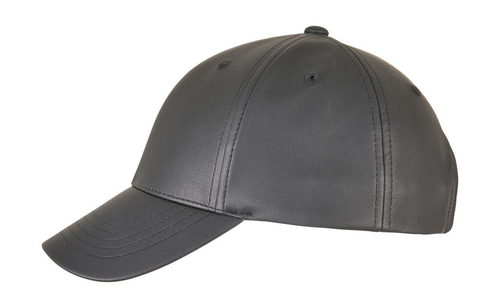 Synthetic Leather Alpha Shape Dad Cap - ShirtStore