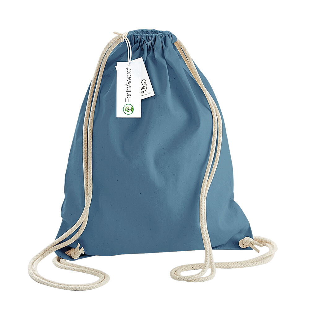  EarthAware™ Organic Gymsac in Farbe Airforce Blue