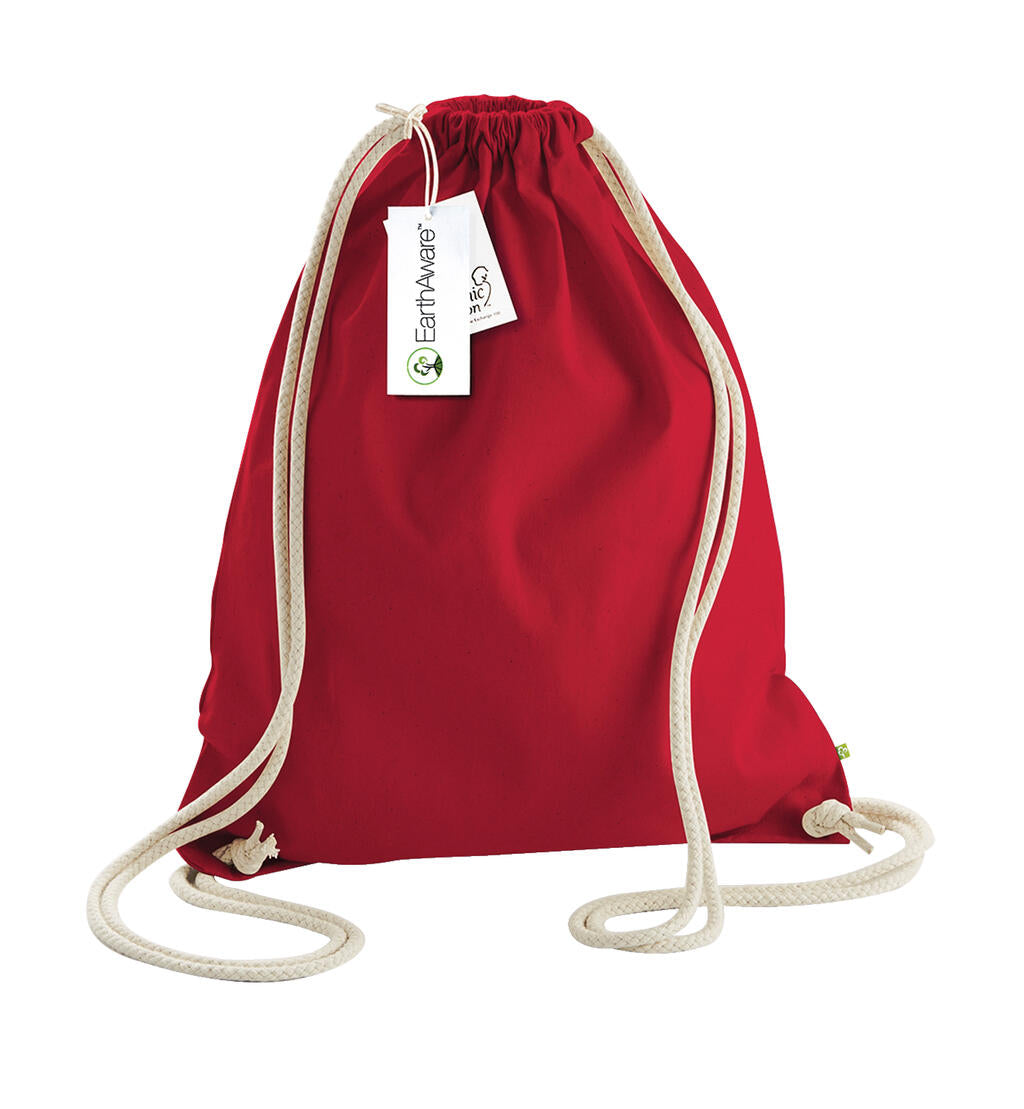  EarthAware™ Organic Gymsac in Farbe Classic Red