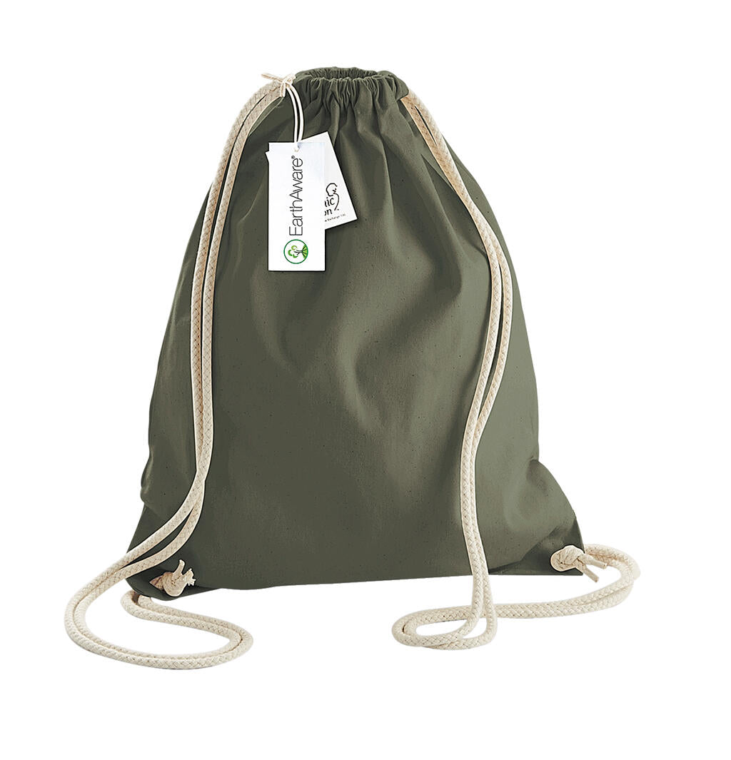  EarthAware™ Organic Gymsac in Farbe Olive Green