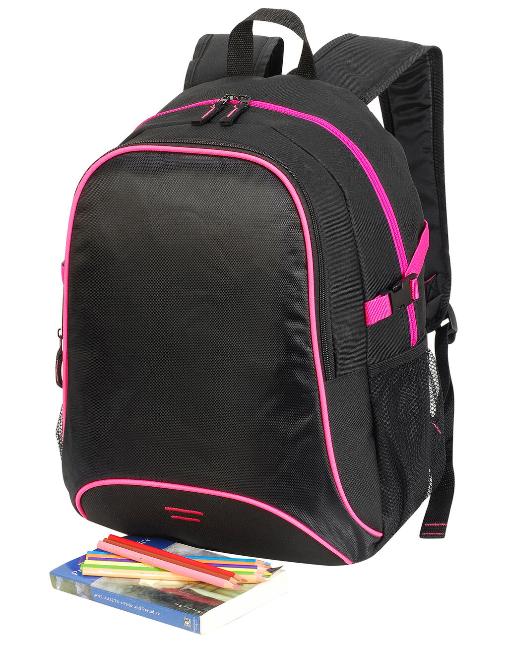  Osaka Basic Backpack in Farbe Black/Light Grey