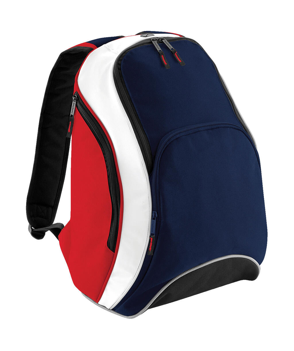  Teamwear Backpack in Farbe French Navy/Classic Red/White