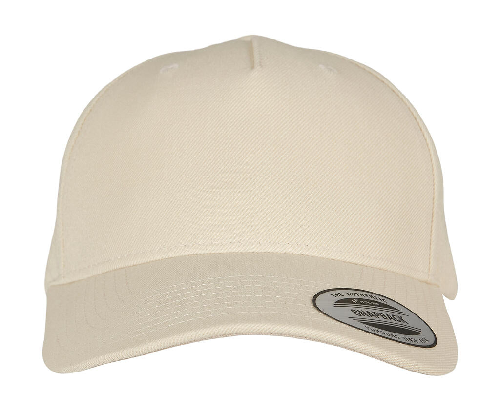 5-Panel Premium Curved Visor Snapback Cap - ShirtStore