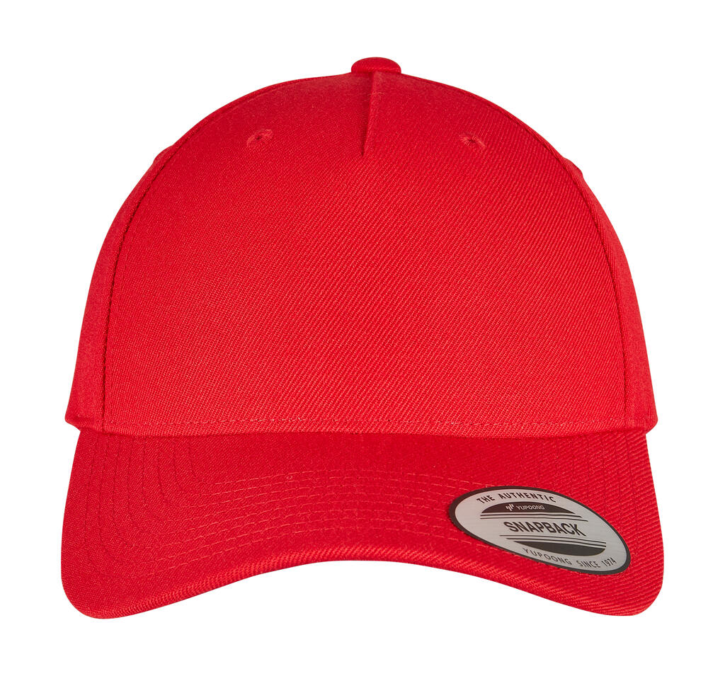 5-Panel Premium Curved Visor Snapback Cap - ShirtStore