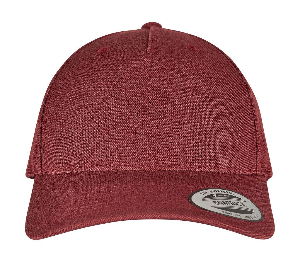 5-Panel Premium Curved Visor Snapback Cap - ShirtStore