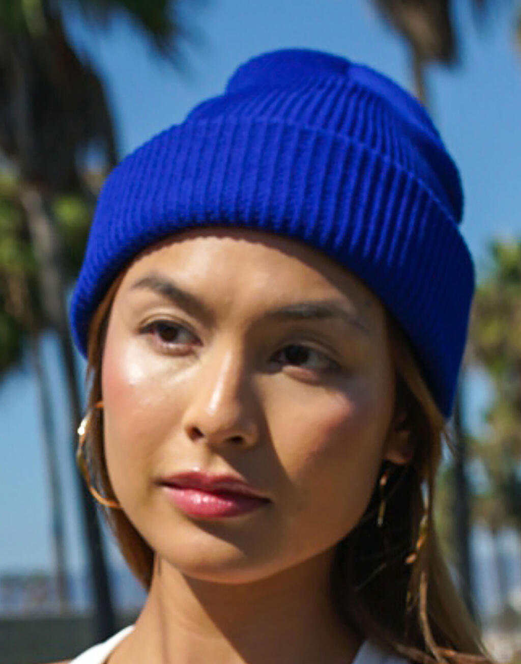 Recycled Yarn Ribbed Knit Beanie - ShirtStore