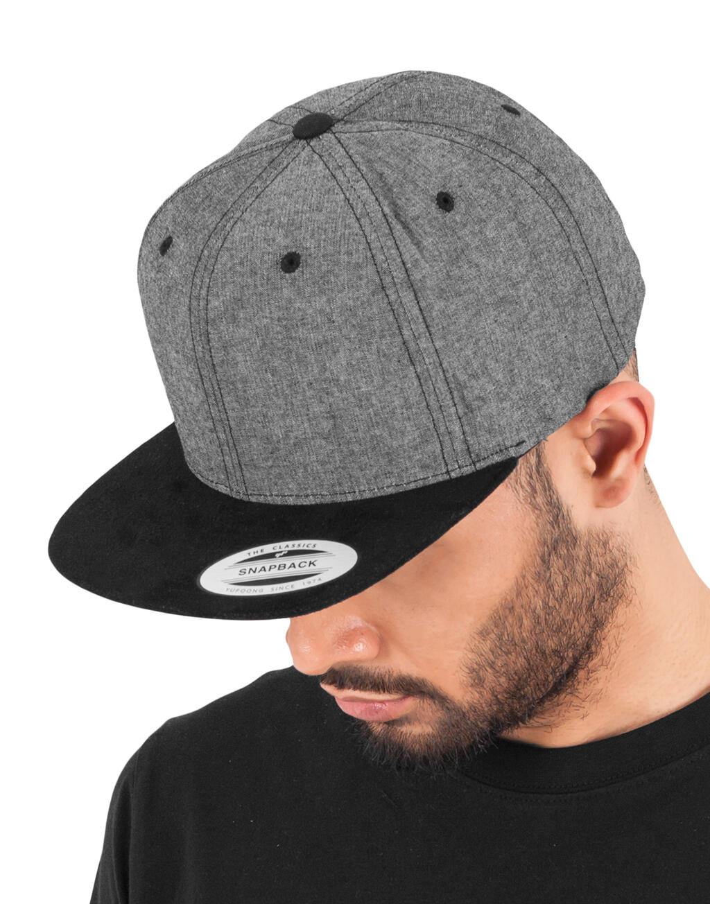 Chambray-Suede Snapback - ShirtStore