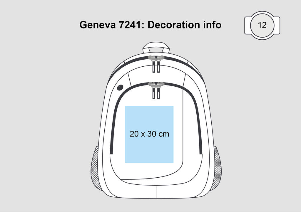  Geneva Backpack in Farbe Black