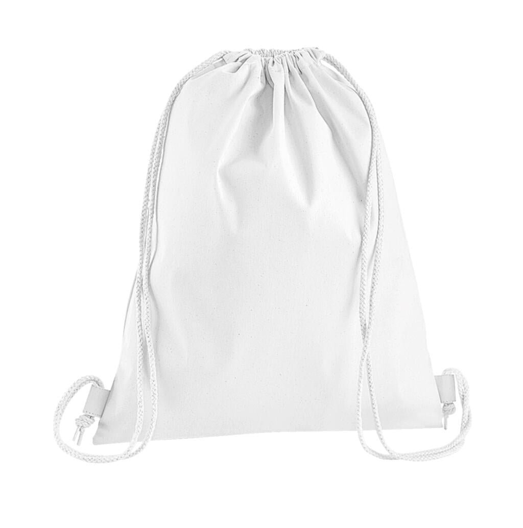  Premium Cotton Gymsac in Farbe White