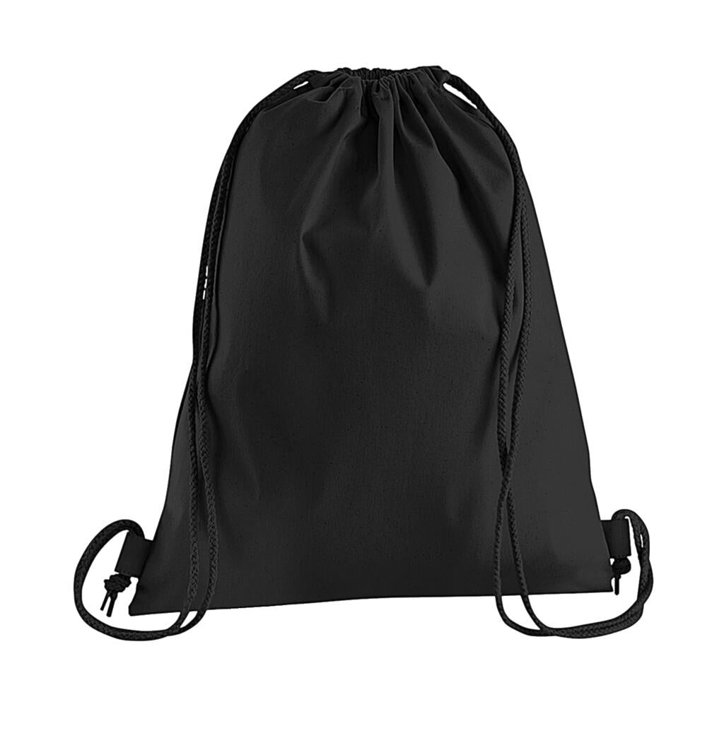  Premium Cotton Gymsac in Farbe Black