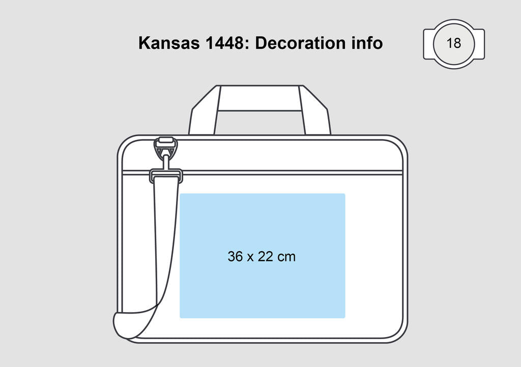  Kansas Conference Bag in Farbe Black