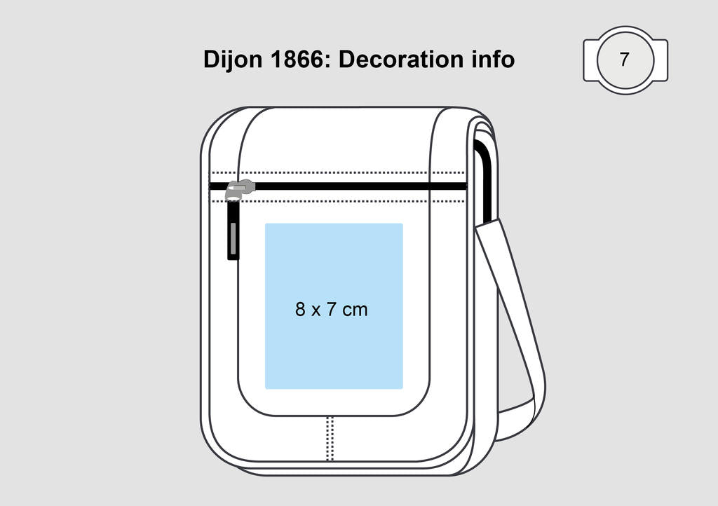  Dijon Shoulder Pouch in Farbe Black