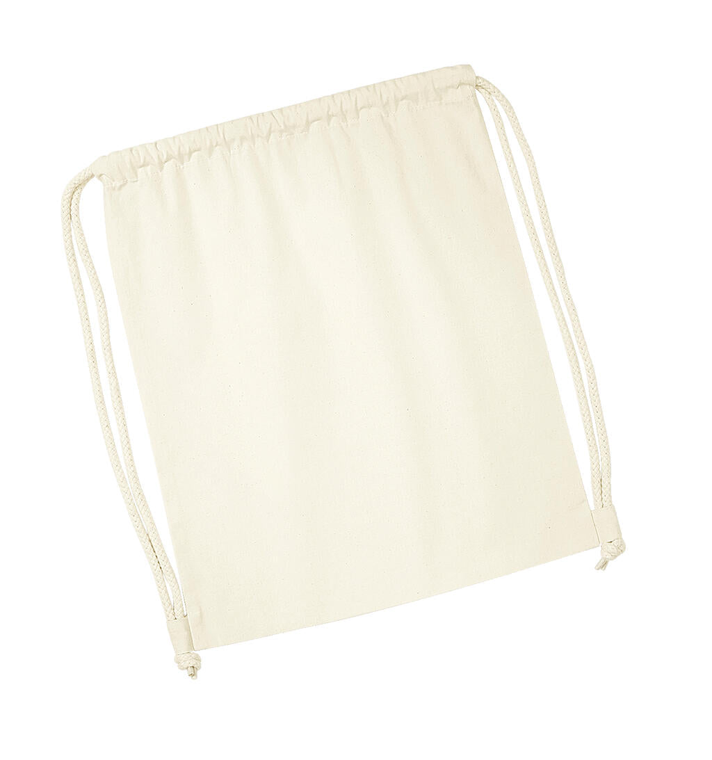  Organic Premium Cotton Gymsac in Farbe Natural