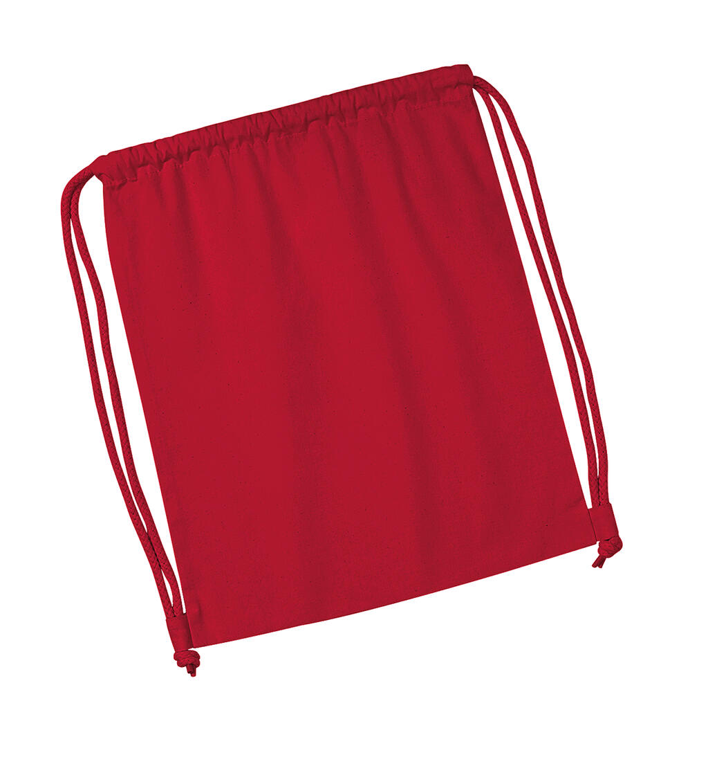  Organic Premium Cotton Gymsac in Farbe Classic Red