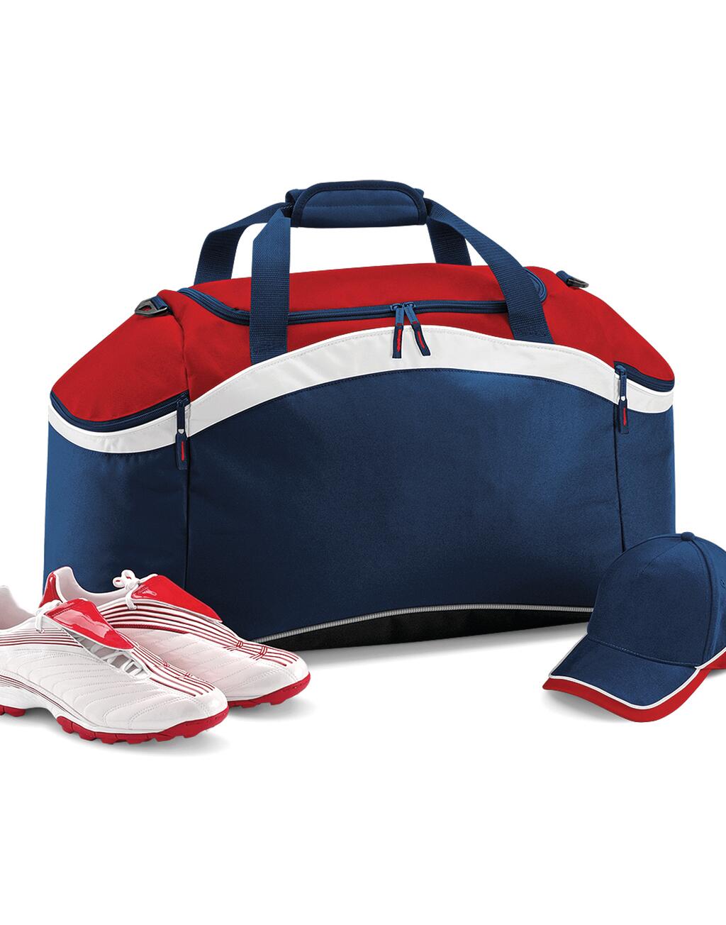  Teamwear Holdall in Farbe Black/Classic Red/White