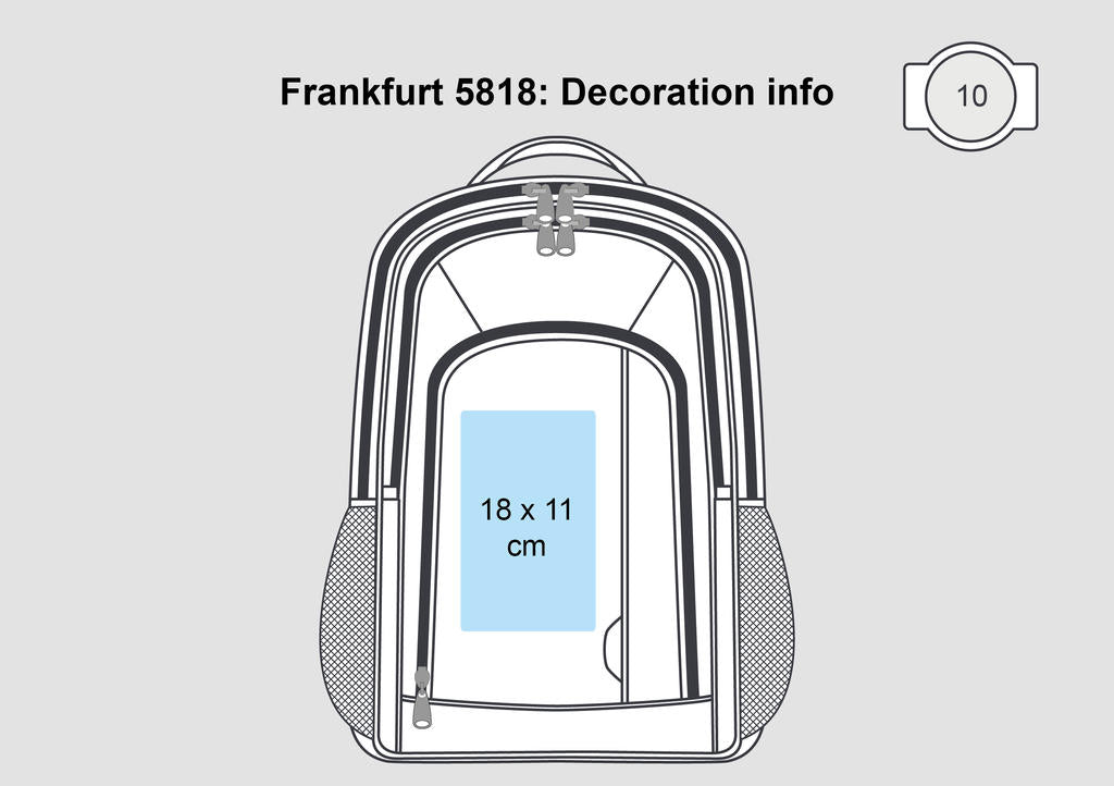  Frankfurt Smart Laptop Backpack in Farbe Black