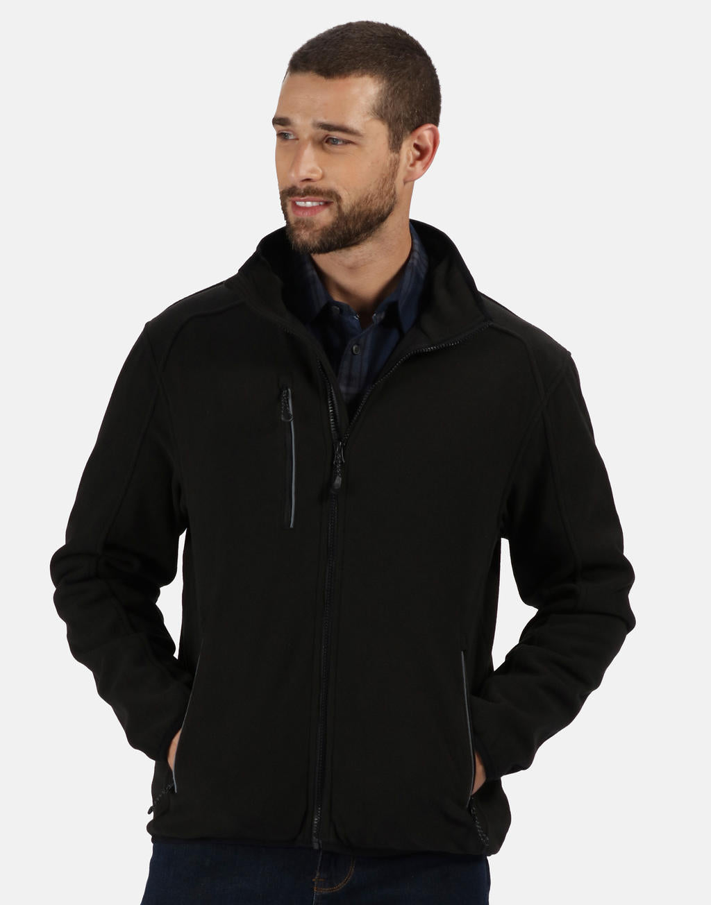  Omicron III Fleece Jacket in Farbe Black