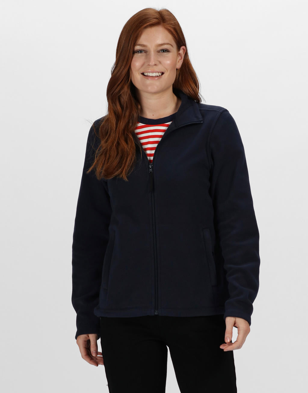  Women's Micro Full Zip Fleece in Farbe Black
