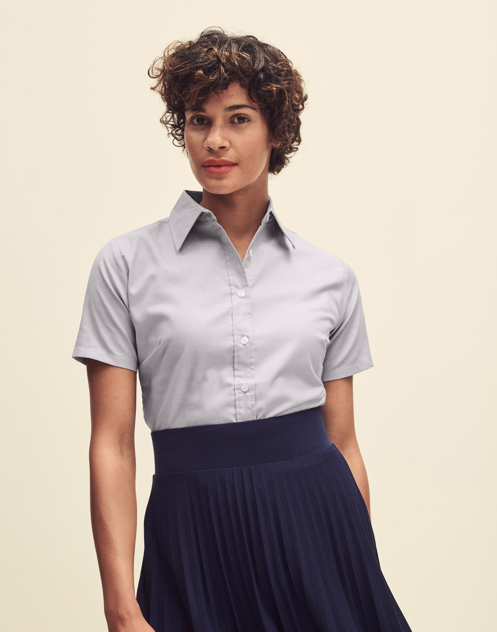  Ladies' Oxford Shirt in Farbe White