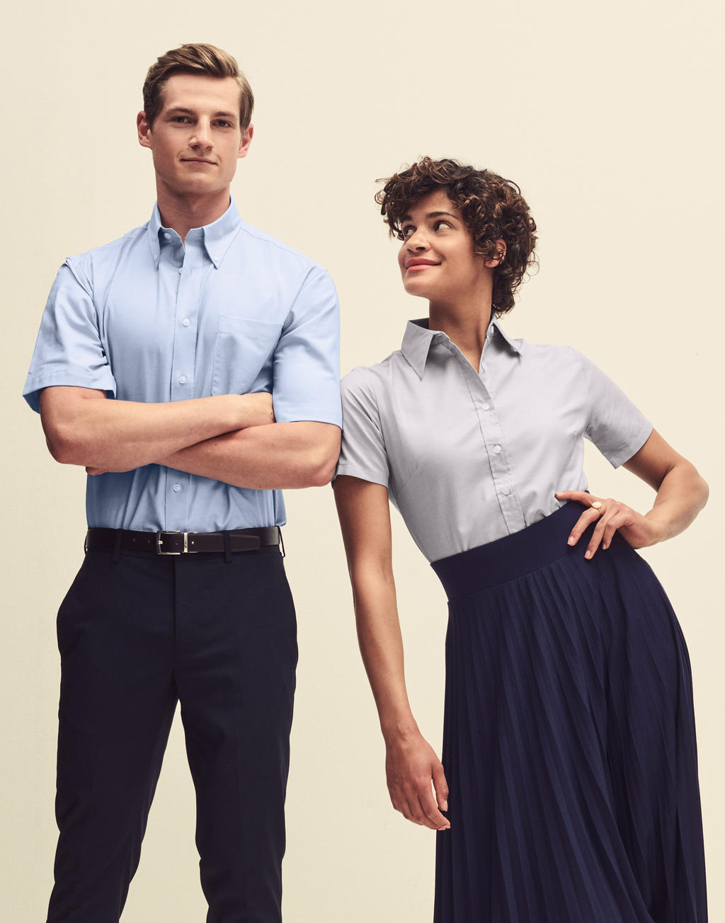  Ladies' Oxford Shirt in Farbe White