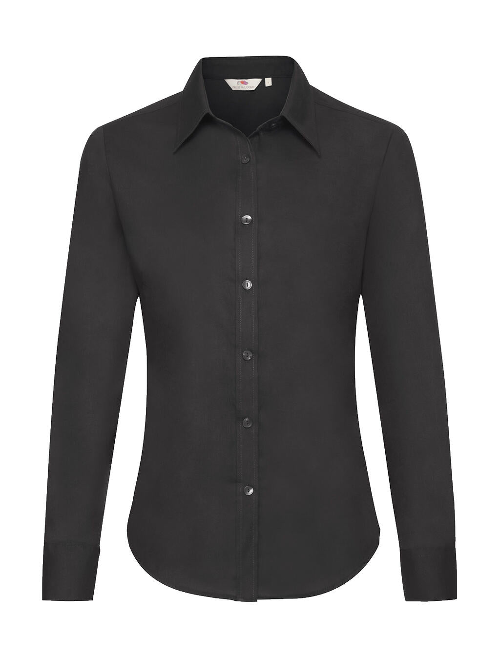  Ladies' Oxford Shirt LS in Farbe Black