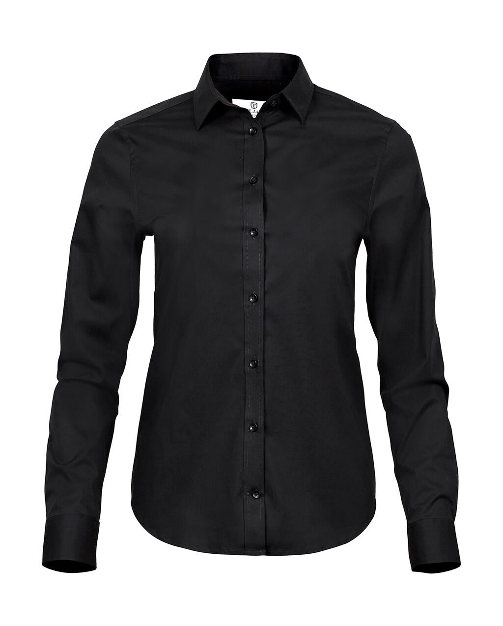  Ladies' Stretch Luxury Shirt in Farbe Black